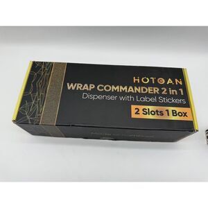 HOTGAN Wrap Commander 2 in 1 Dispenser with Label Stickers